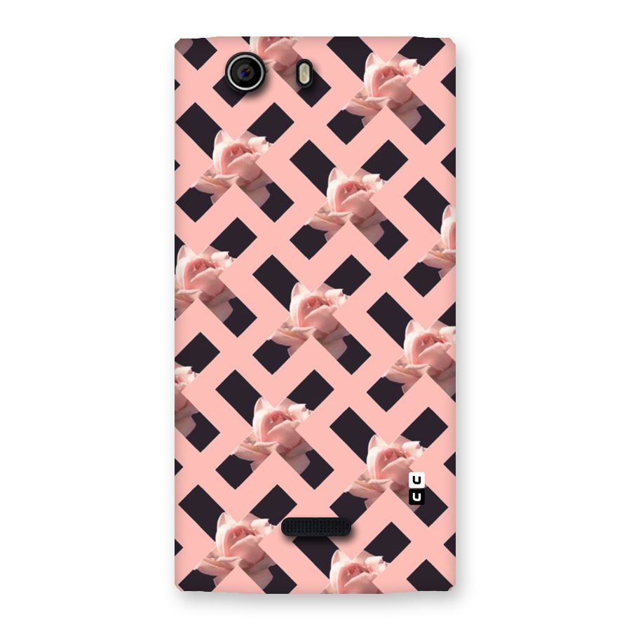Floral X Design Back Case for Canvas Nitro 2 E311