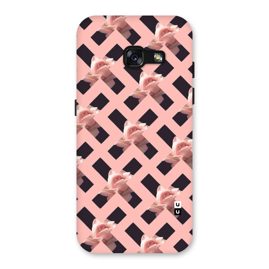 Floral X Design Back Case for Galaxy A3 (2017)