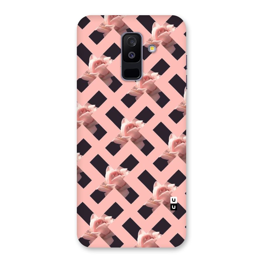 Floral X Design Back Case for Galaxy A6 Plus