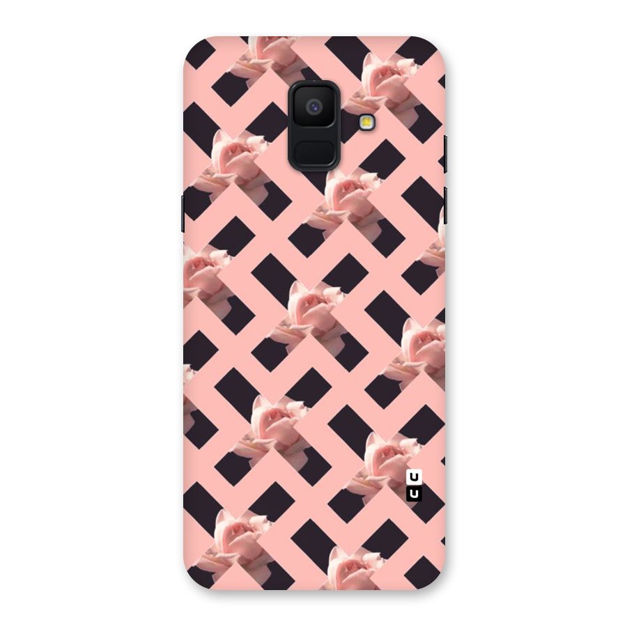 Floral X Design Back Case for Galaxy A6 (2018)