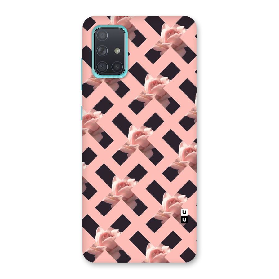 Floral X Design Back Case for Galaxy A71