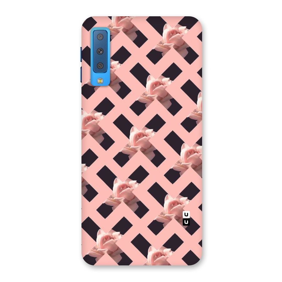 Floral X Design Back Case for Galaxy A7 (2018)