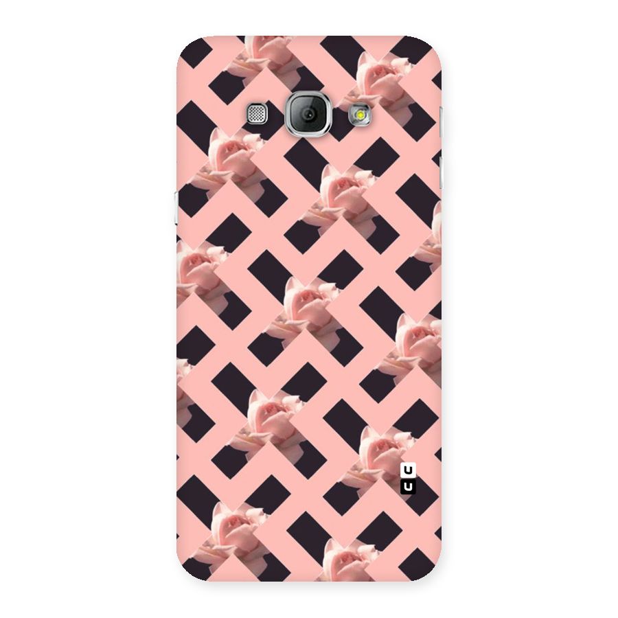 Floral X Design Back Case for Galaxy A8