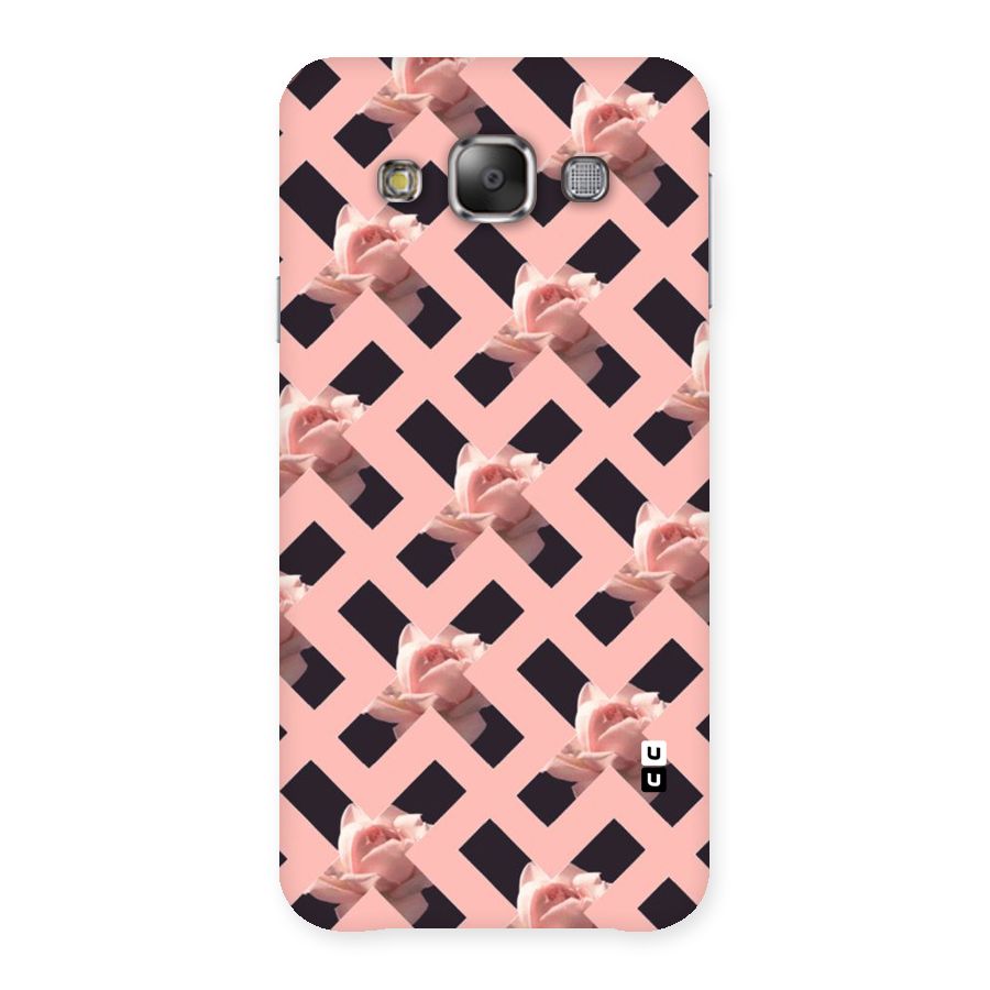 Floral X Design Back Case for Galaxy E7