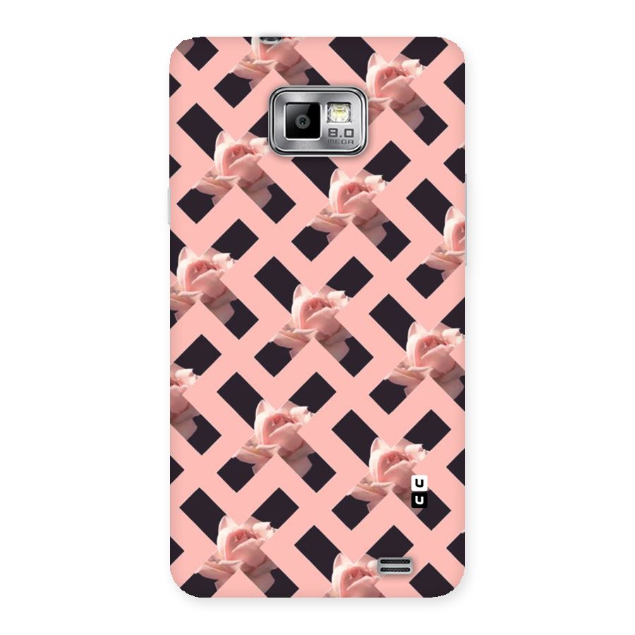 Floral X Design Back Case for Galaxy S2