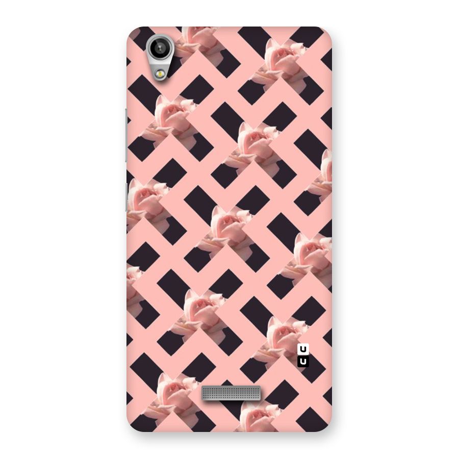 Floral X Design Back Case for Lava-Pixel-V1
