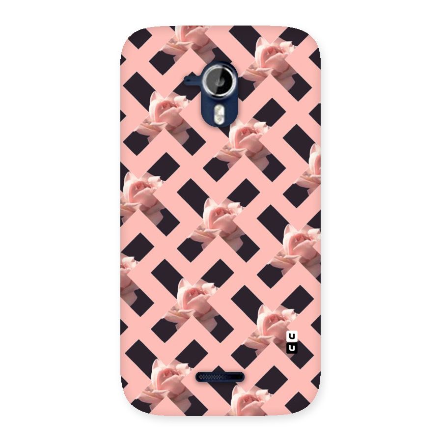 Floral X Design Back Case for Micromax Canvas Magnus A117