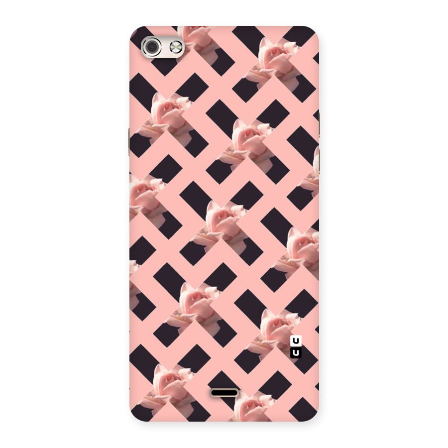 Floral X Design Back Case for Micromax Canvas Silver 5