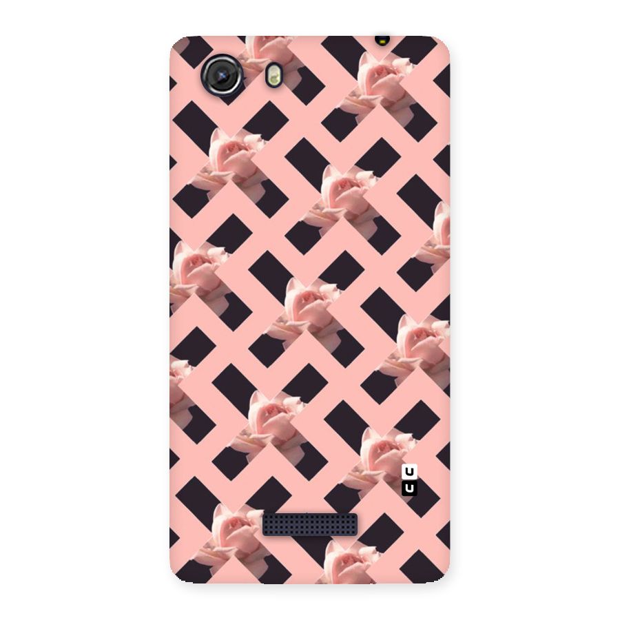 Floral X Design Back Case for Micromax Unite 3