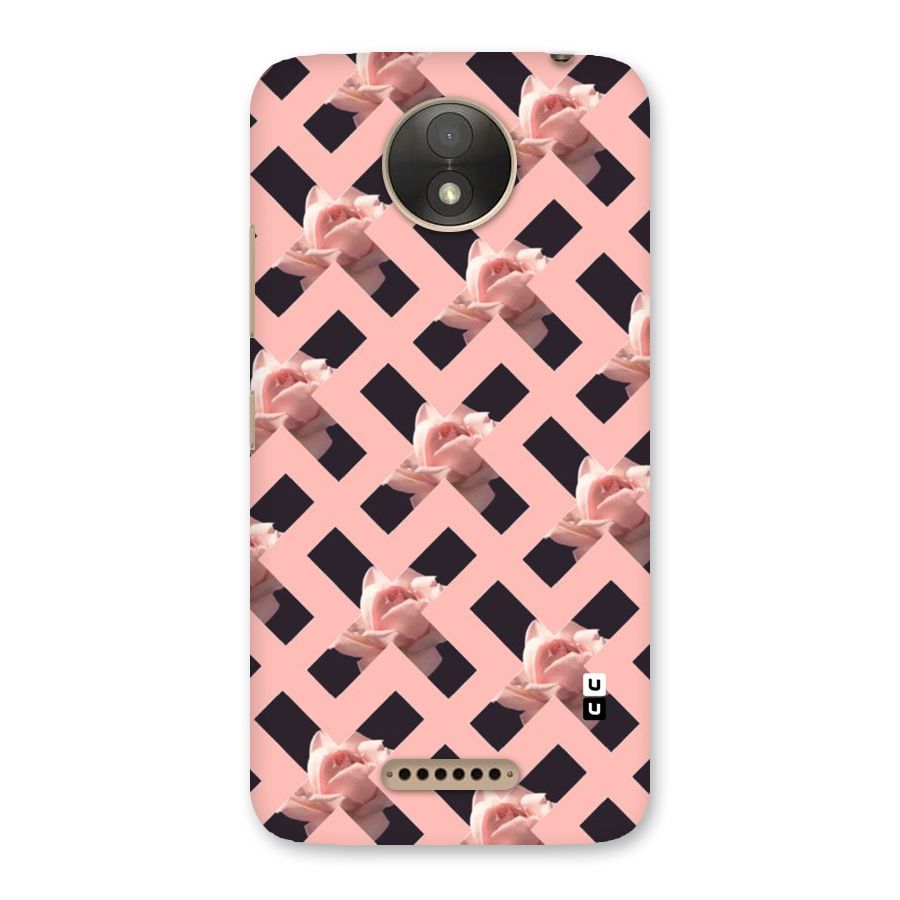 Floral X Design Back Case for Moto C Plus