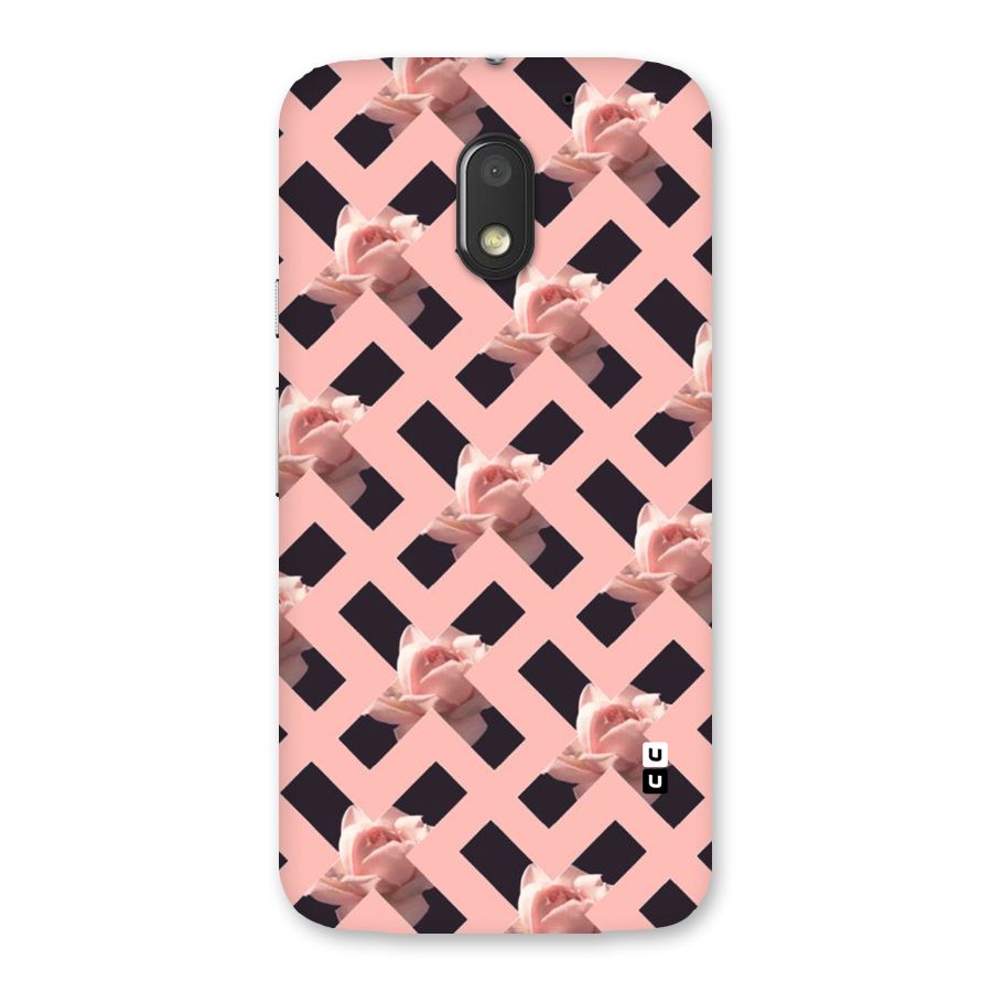 Floral X Design Back Case for Moto E3 Power