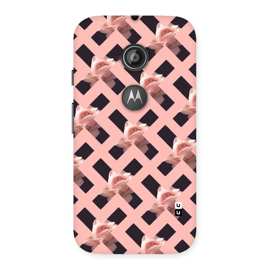 Floral X Design Back Case for Moto E 2nd Gen