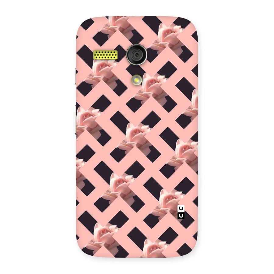 Floral X Design Back Case for Moto G