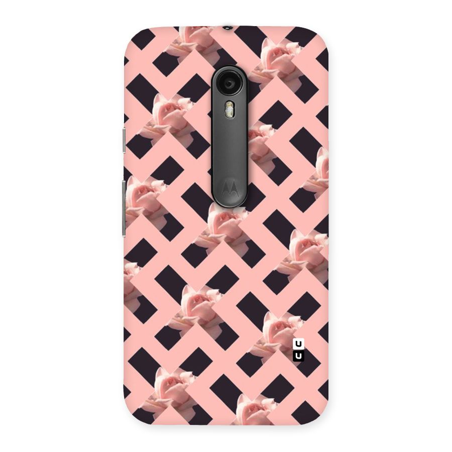 Floral X Design Back Case for Moto G Turbo