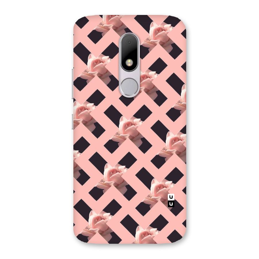 Floral X Design Back Case for Moto M