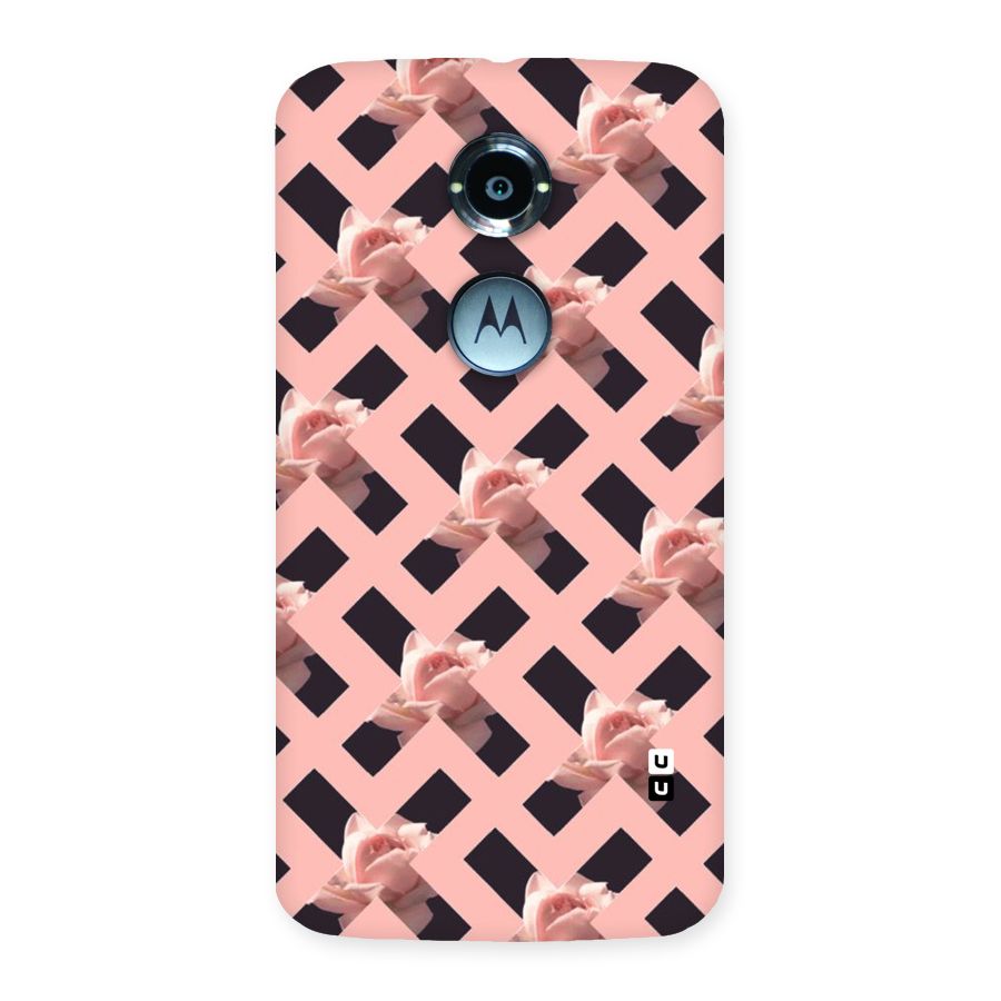 Floral X Design Back Case for Moto X 2nd Gen