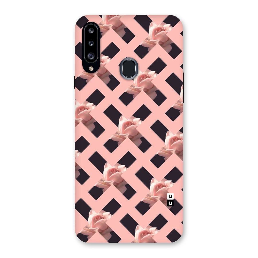 Floral X Design Back Case for Samsung Galaxy A20s