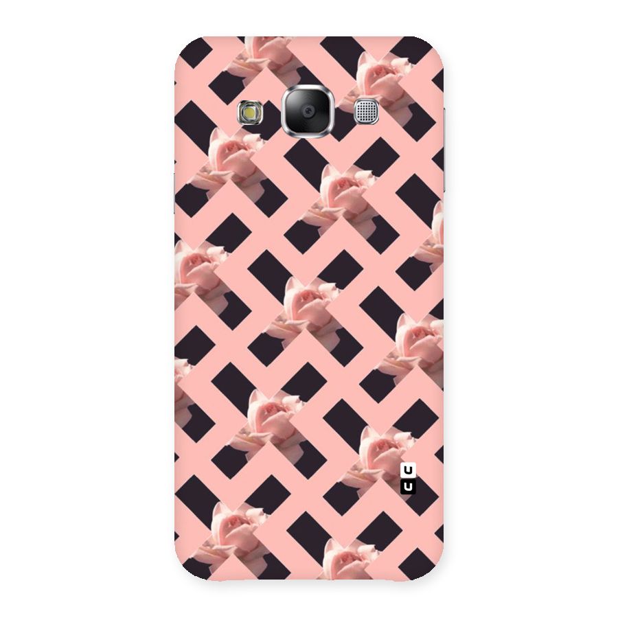 Floral X Design Back Case for Samsung Galaxy E5