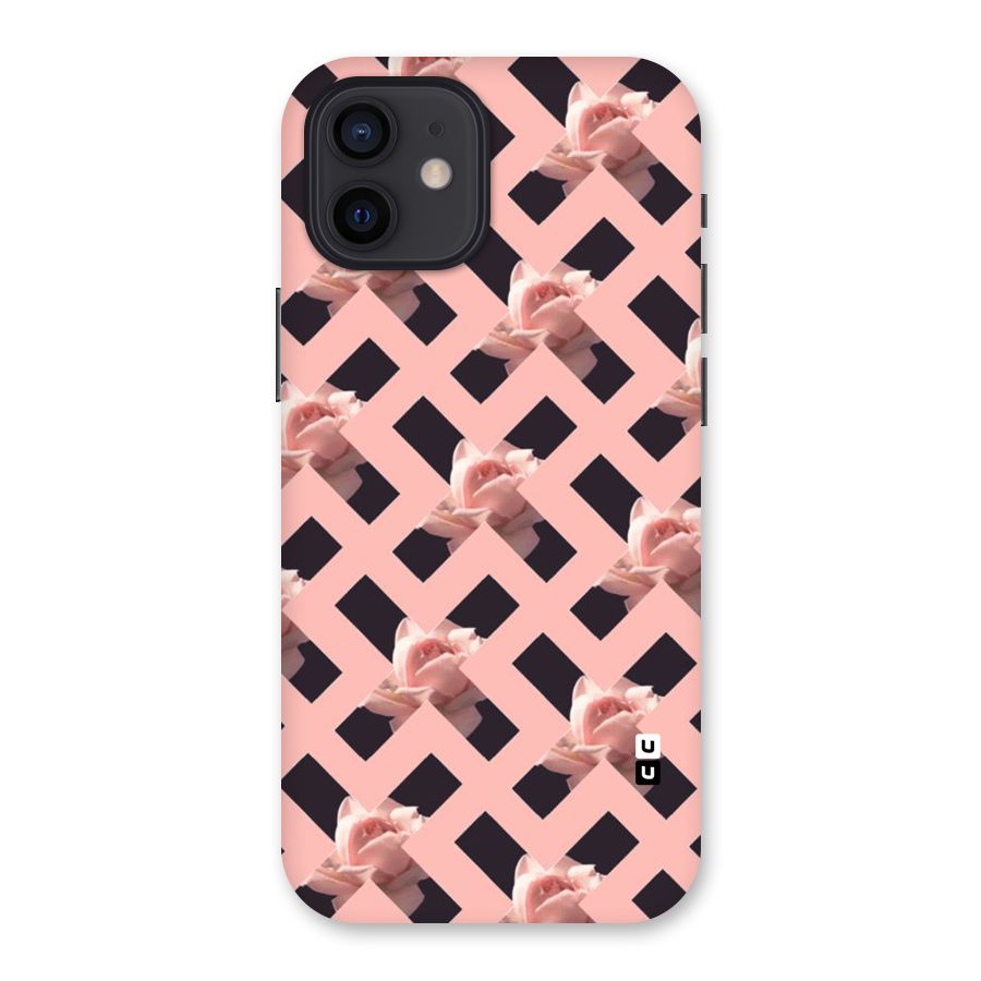 Floral X Design Back Case for iPhone 12