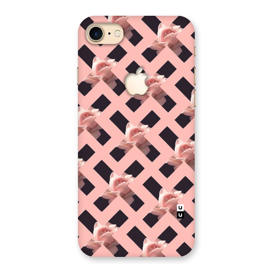 Floral X Design Back Case for iPhone 7 Apple Cut