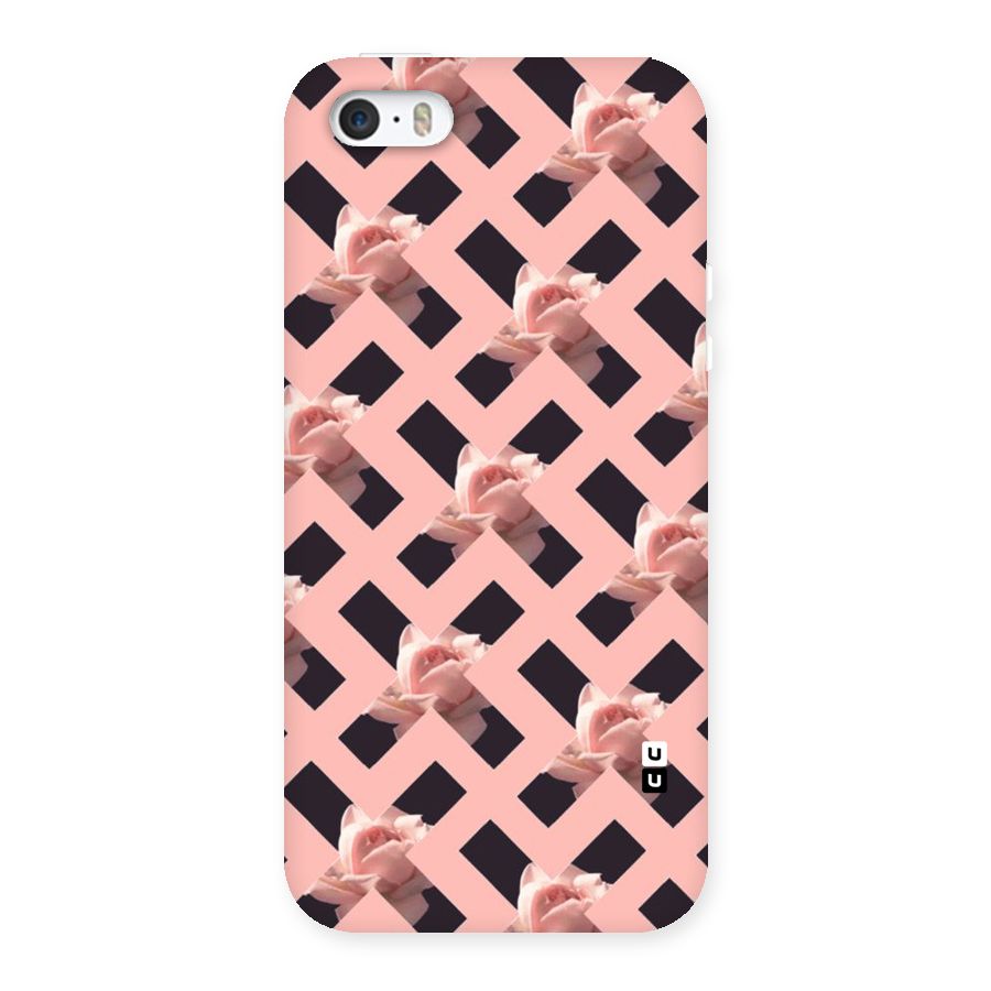 Floral X Design Back Case for iPhone SE