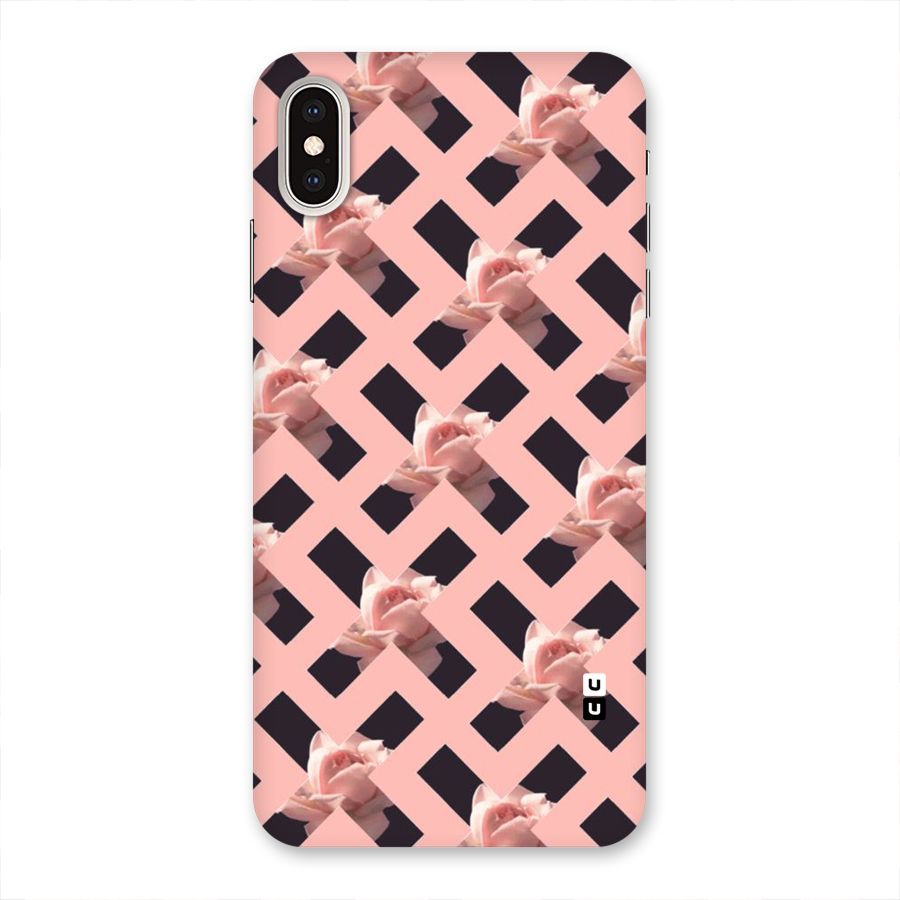 Floral X Design Back Case for iPhone XS Max