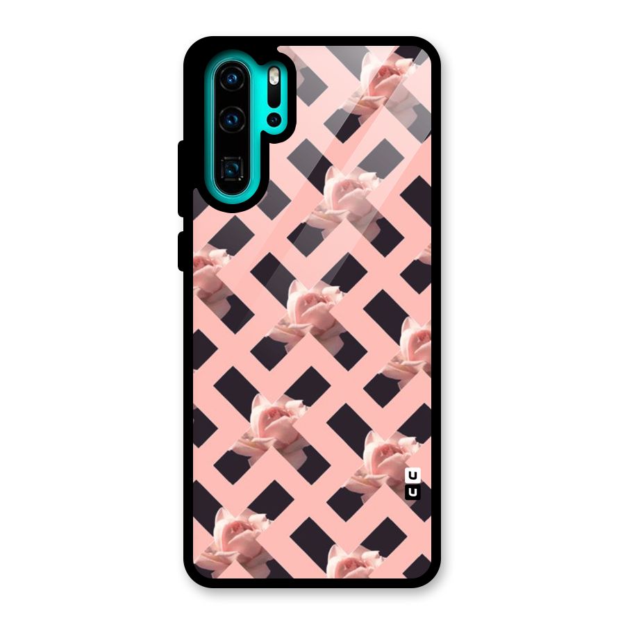 Floral X Design Glass Back Case for Huawei P30 Pro