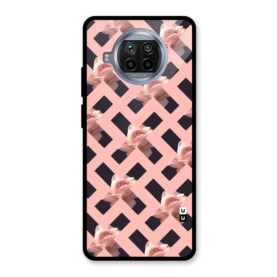 Floral X Design Glass Back Case for Mi 10i