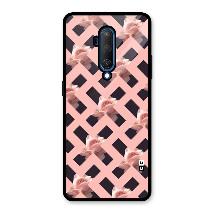 Floral X Design Glass Back Case for OnePlus 7T Pro