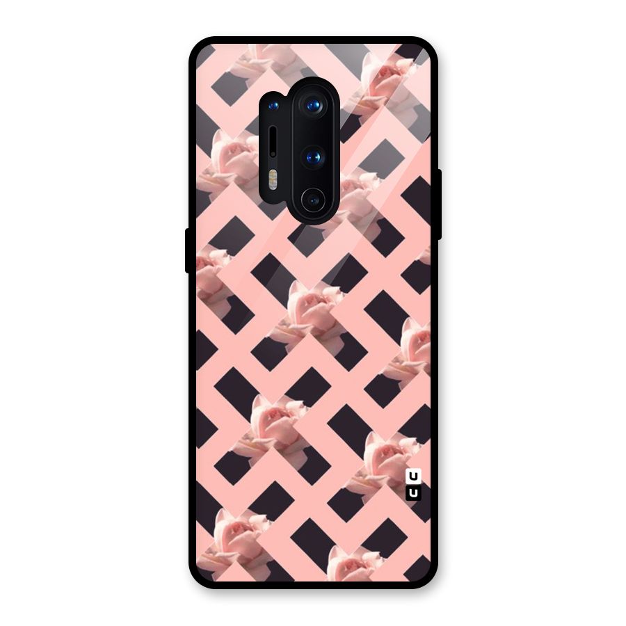 Floral X Design Glass Back Case for OnePlus 8 Pro