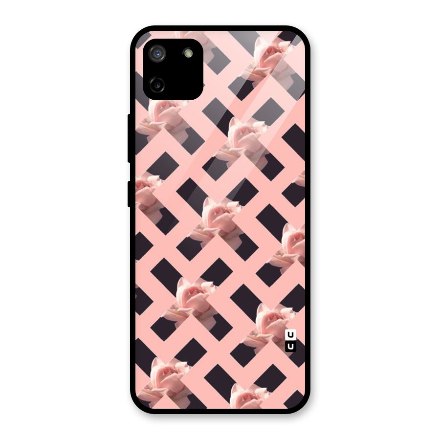 Floral X Design Glass Back Case for Realme C11