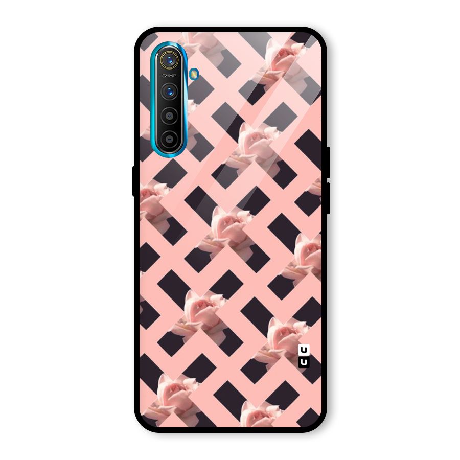 Floral X Design Glass Back Case for Realme X2