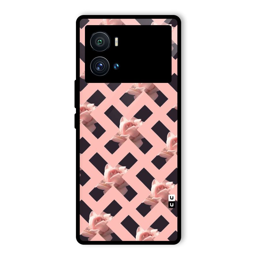 Floral X Design Glass Back Case for Vivo iQOO 9 Pro