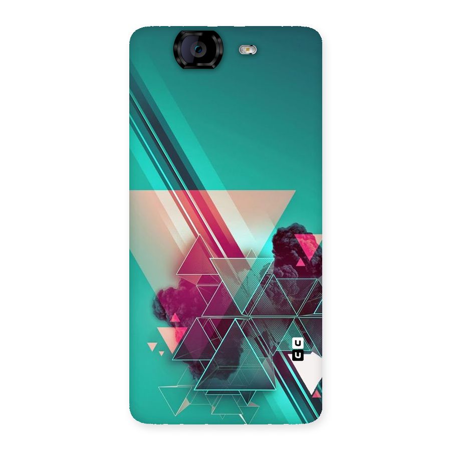 Floroscent Abstract Back Case for Canvas Knight A350