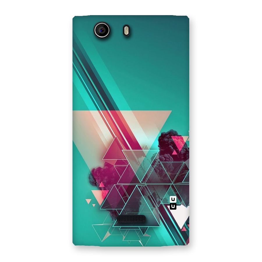 Floroscent Abstract Back Case for Canvas Nitro 2 E311