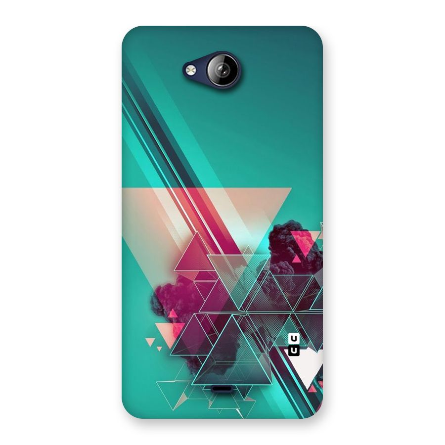 Floroscent Abstract Back Case for Canvas Play Q355