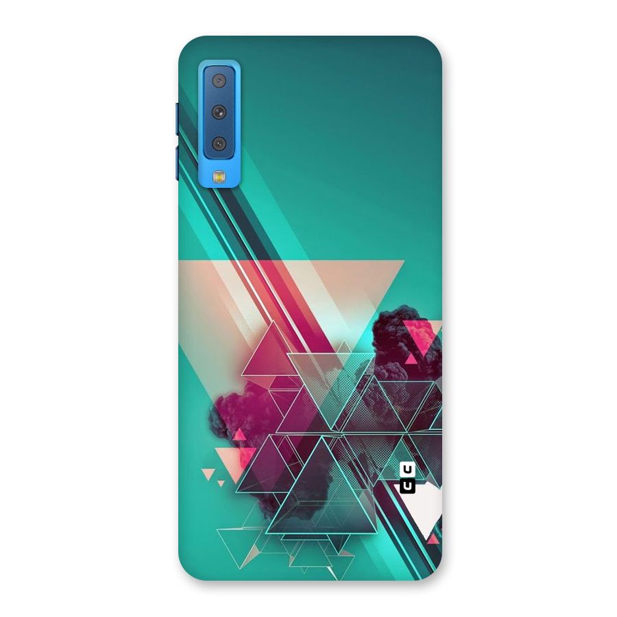 Floroscent Abstract Back Case for Galaxy A7 (2018)