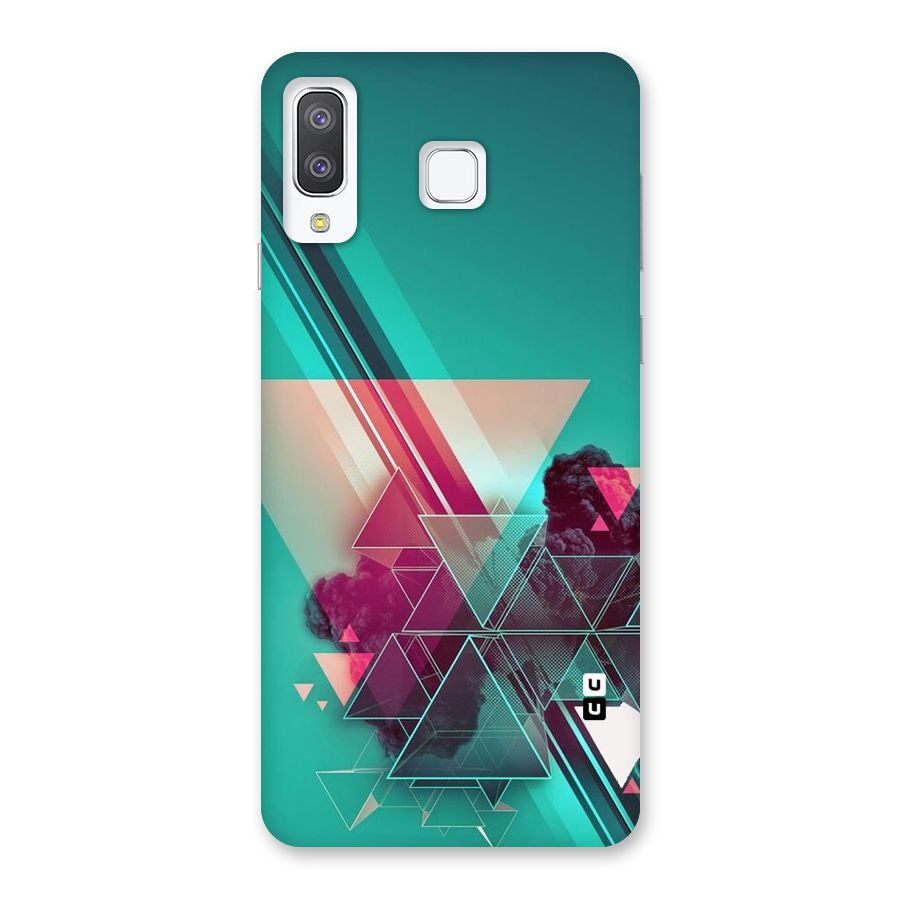 Floroscent Abstract Back Case for Galaxy A8 Star