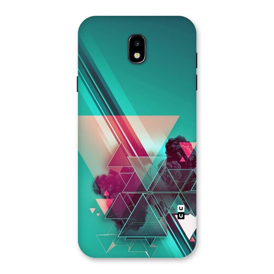 Floroscent Abstract Back Case for Galaxy J7 Pro