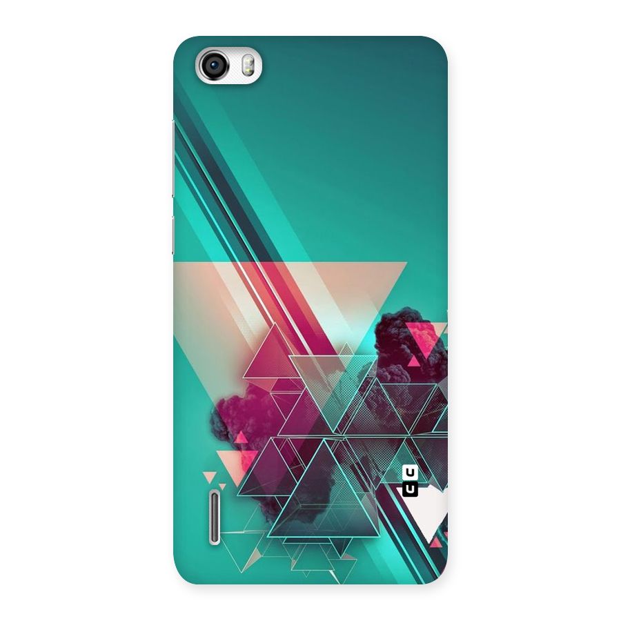 Floroscent Abstract Back Case for Honor 6