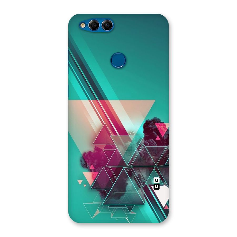 Floroscent Abstract Back Case for Honor 7X