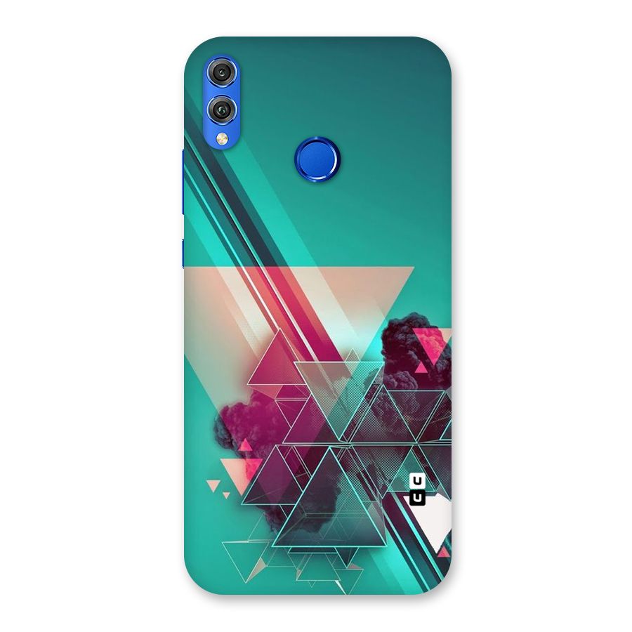 Floroscent Abstract Back Case for Honor 8X