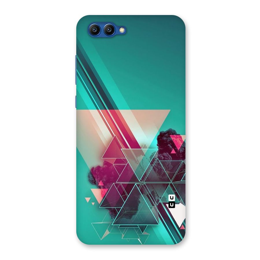 Floroscent Abstract Back Case for Honor View 10