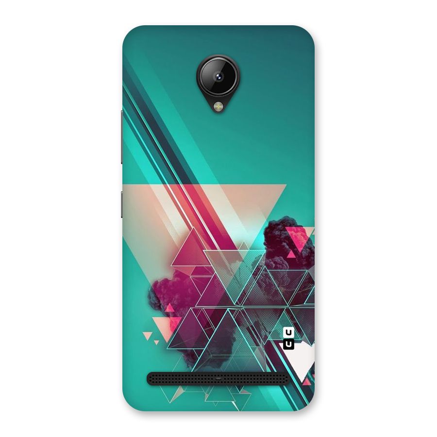 Floroscent Abstract Back Case for Lenovo C2