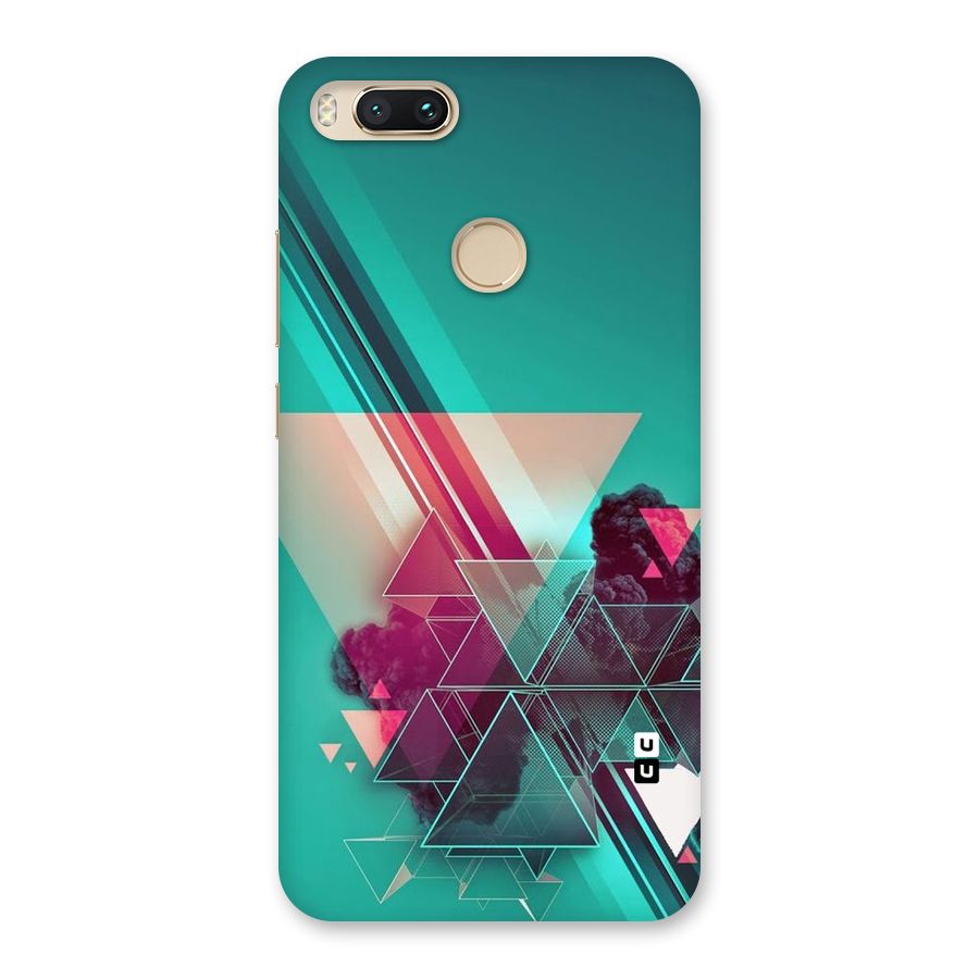 Floroscent Abstract Back Case for Mi A1