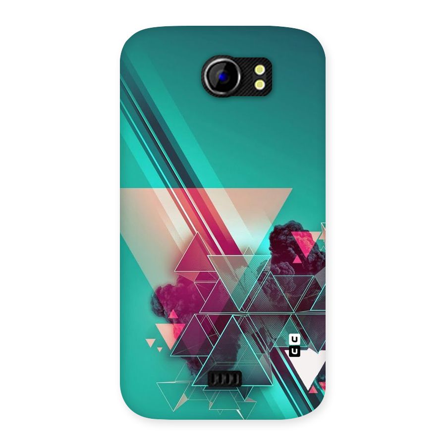 Floroscent Abstract Back Case for Micromax Canvas 2 A110