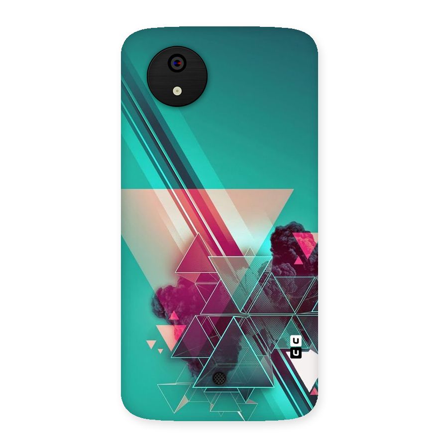 Floroscent Abstract Back Case for Micromax Canvas A1