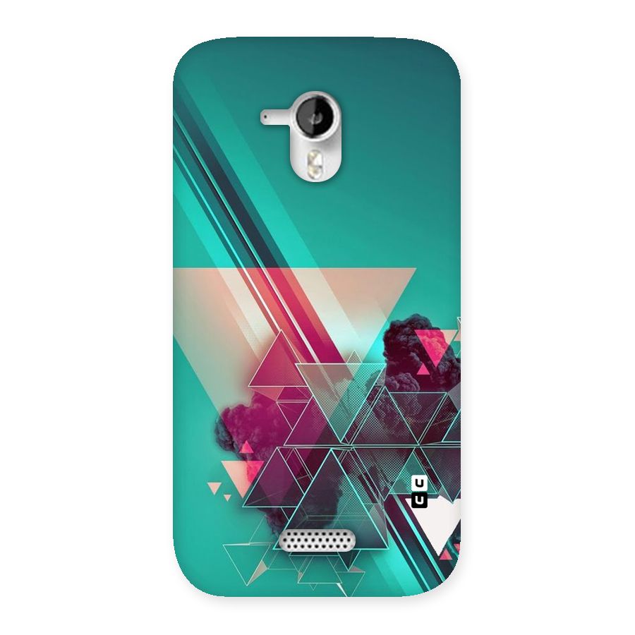 Floroscent Abstract Back Case for Micromax Canvas HD A116
