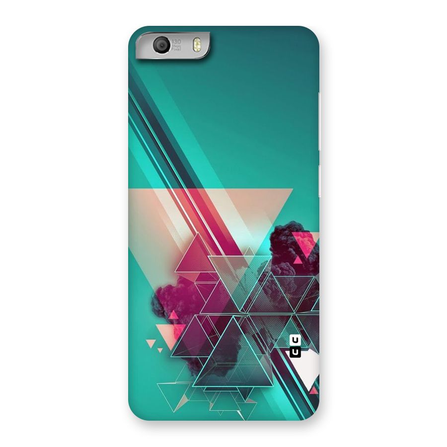 Floroscent Abstract Back Case for Micromax Canvas Knight 2
