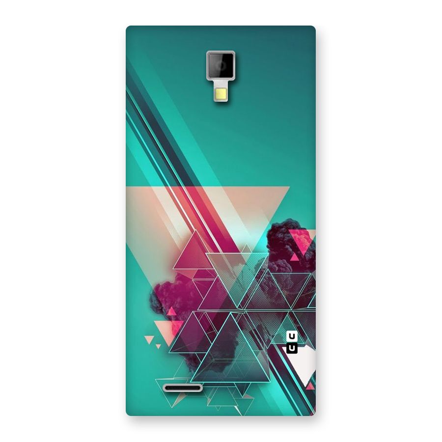 Floroscent Abstract Back Case for Micromax Canvas Xpress A99